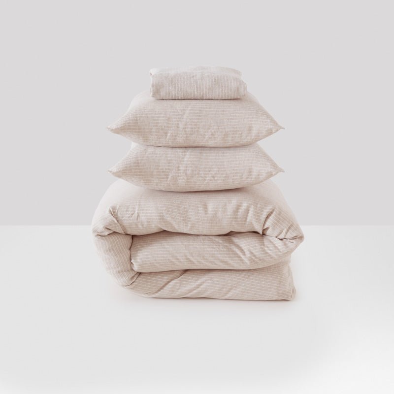 Parure de lit en lin lavé – Linge de lit haut de gamme – Kipli