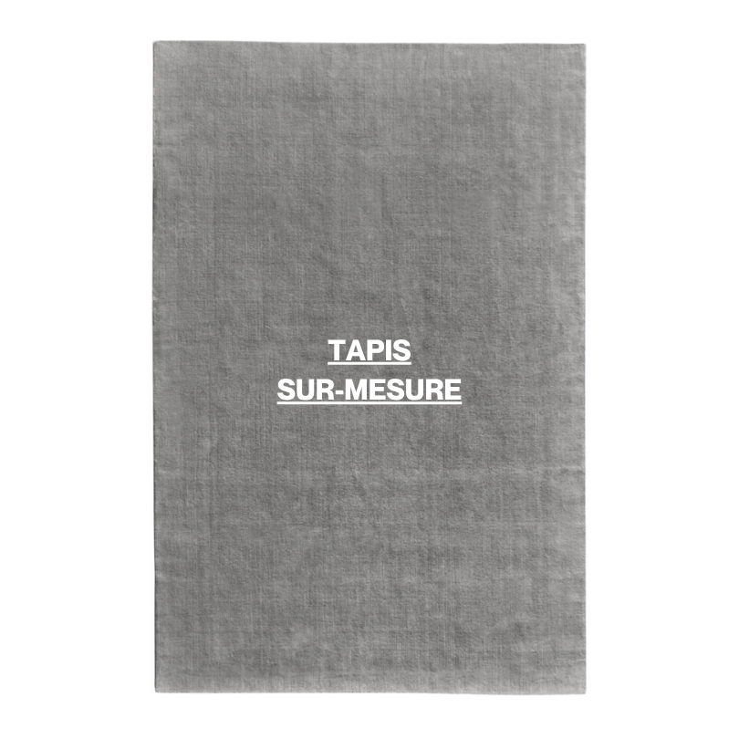 Tapis 100% laine Nouvelle-Zélande sur-mesure • Gris galet