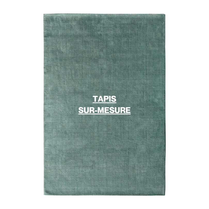 Tapis 100% laine Nouvelle-Zélande sur-mesure • Bleu pâle
