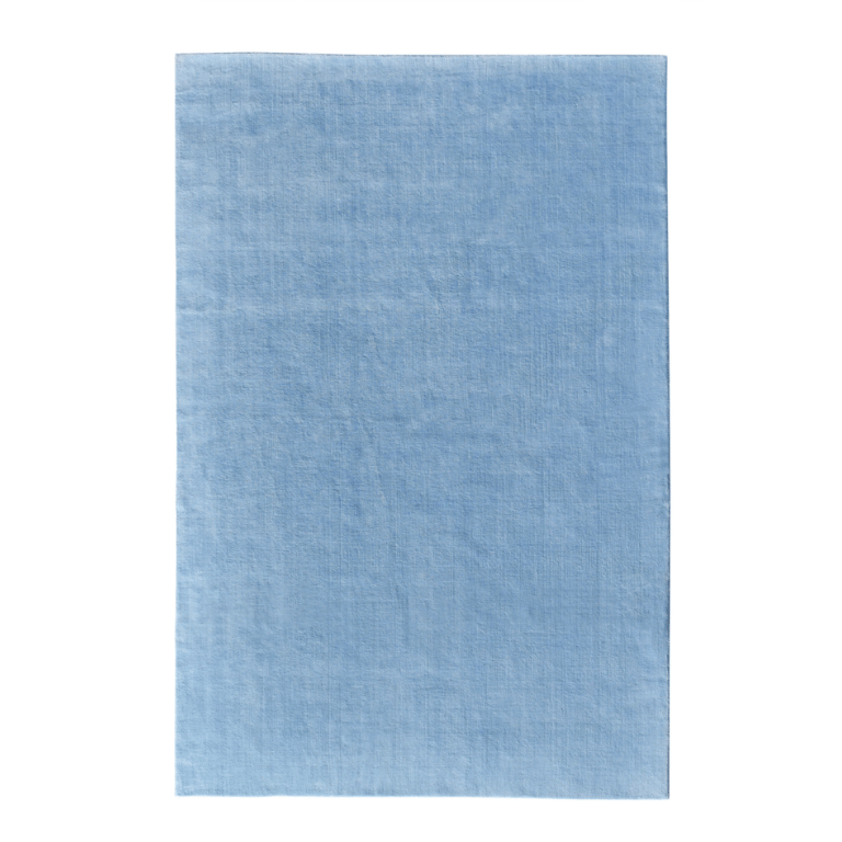 Tapis 100% laine Nouvelle-Zélande • Bleu ciel