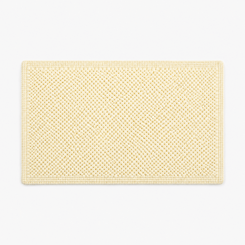 Tapis de bain en coton bouclé • Beurre