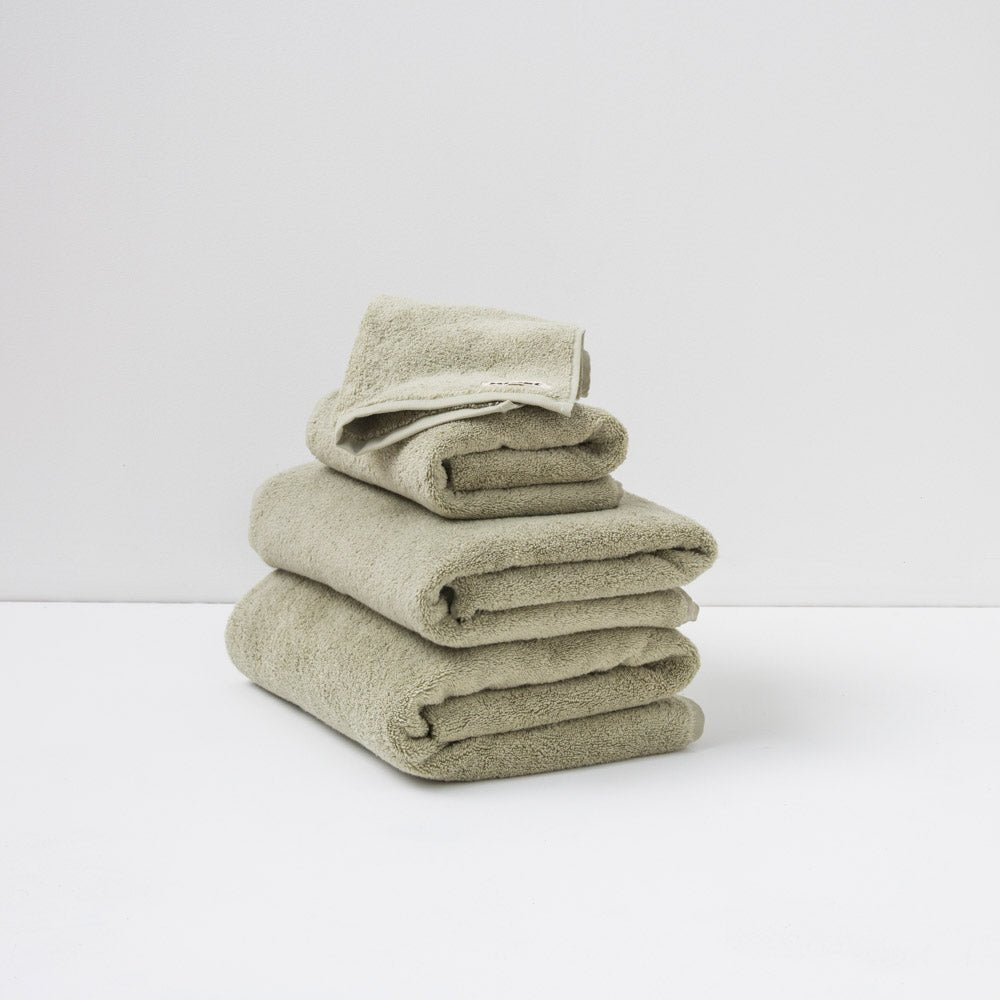 Sage organic cotton bath towel