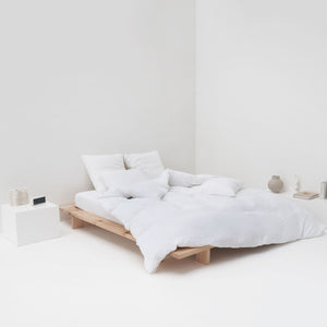 linge de lit qualite en lin lavé blanc maison most