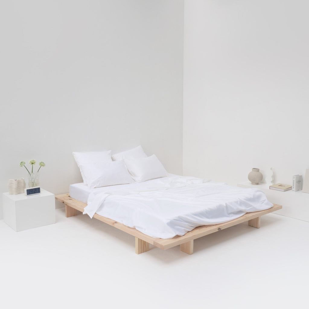 Egyptian Cotton Sateen Flat Sheet • White