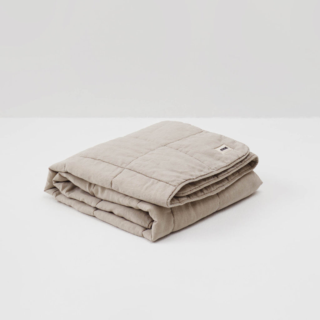 Washed linen comforter • Natural