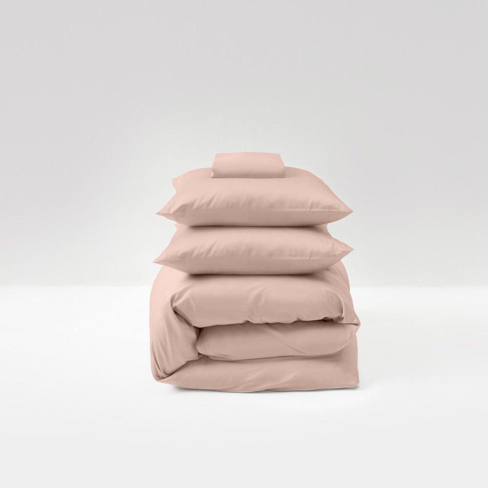 Egyptian Cotton Sateen Bedding Set • Clay Beige