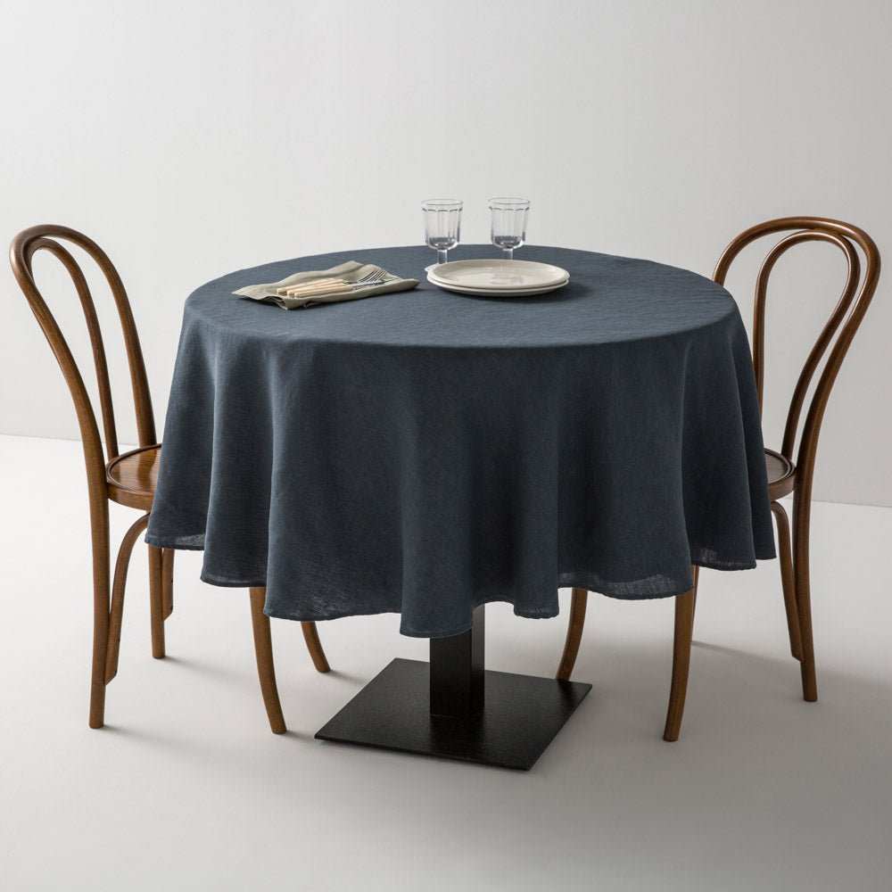 Storm washed linen tablecloth 