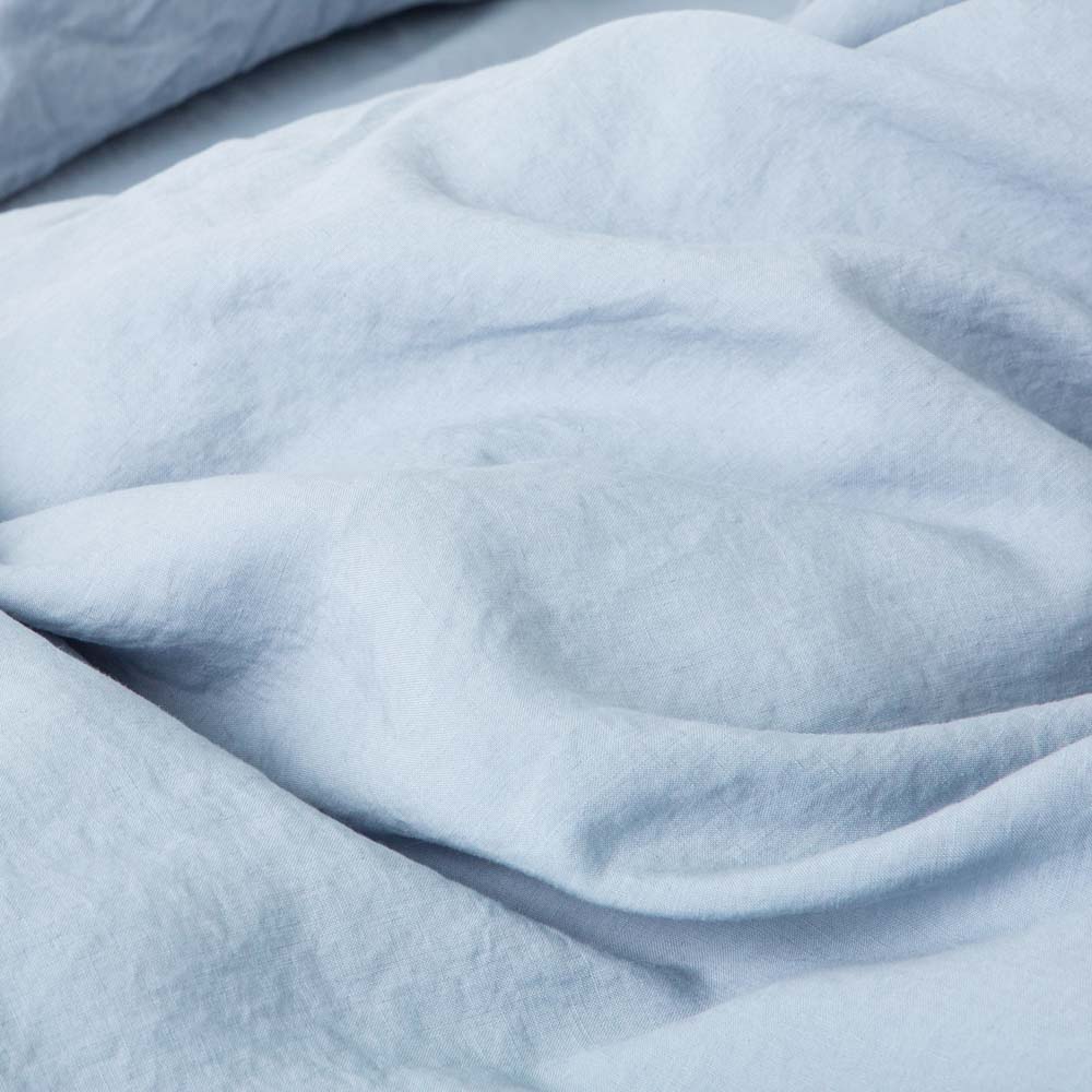 Drap housse gaze de coton gris glacier 140x190 cm | Maisons du Monde Drap housse gaze de coton gris glacier 140x190 cm | Maisons du Monde