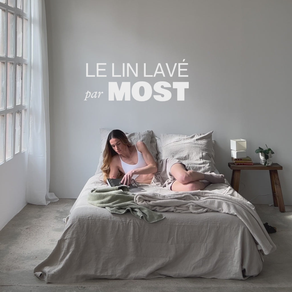 Parure de Lit Lin Lavé Français - Confort emblématique – Le Drap Français