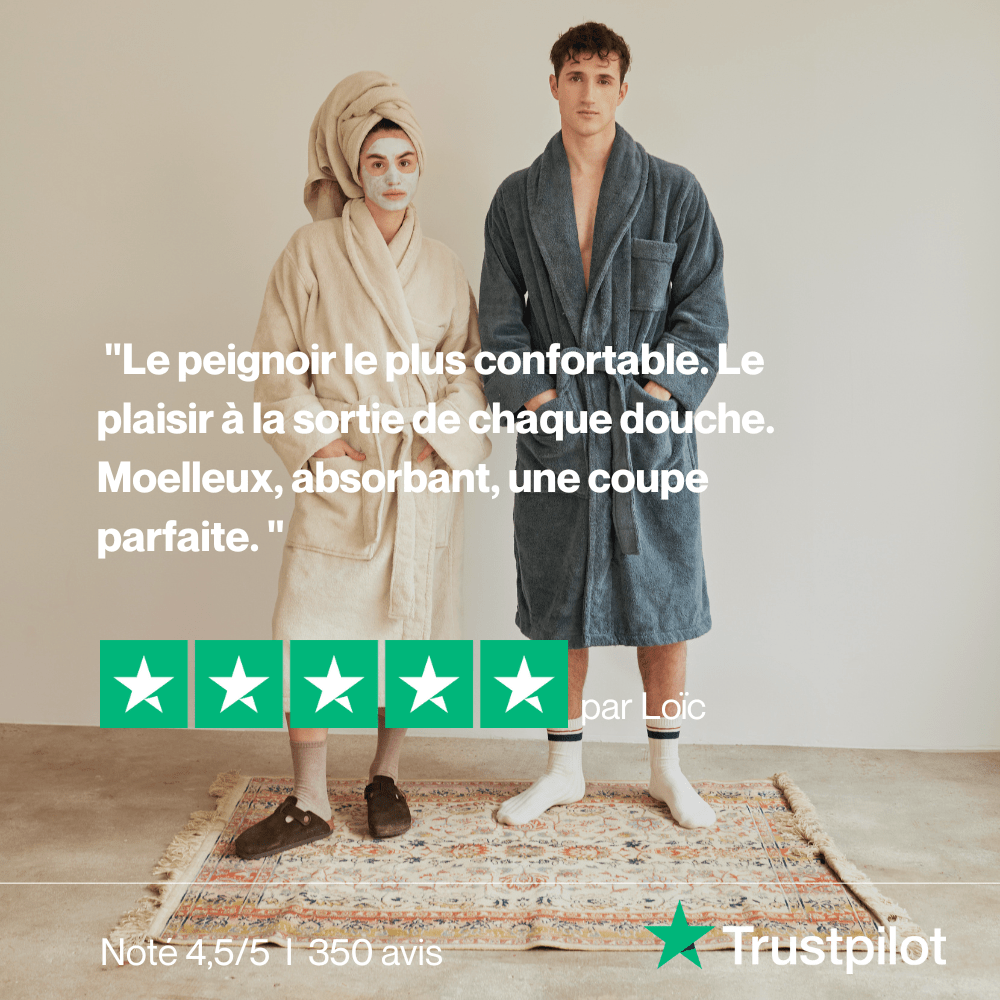 Quality bathrobe in anthracite color MOST