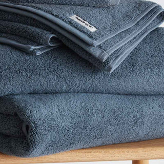 serviette de bain bleu coton bio portugal 600 grammes